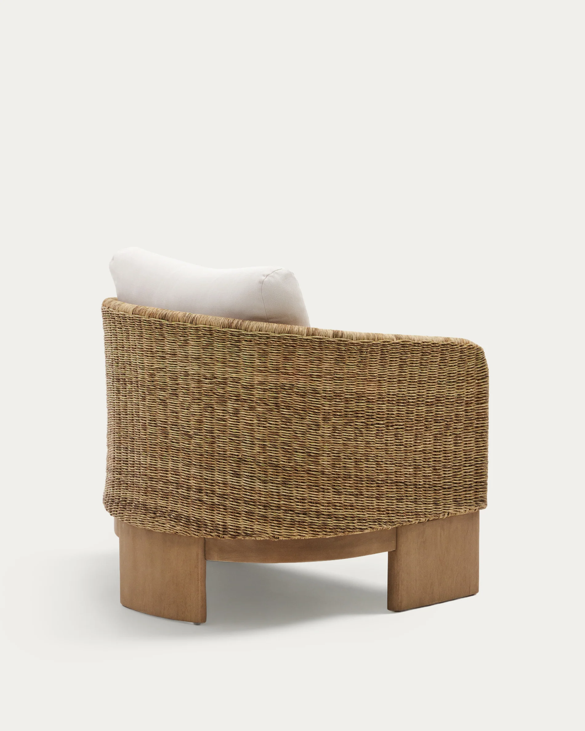 Xoriguer armchair in synthetic rattan and solid eucalyptus wood FSC 100% - Image 7