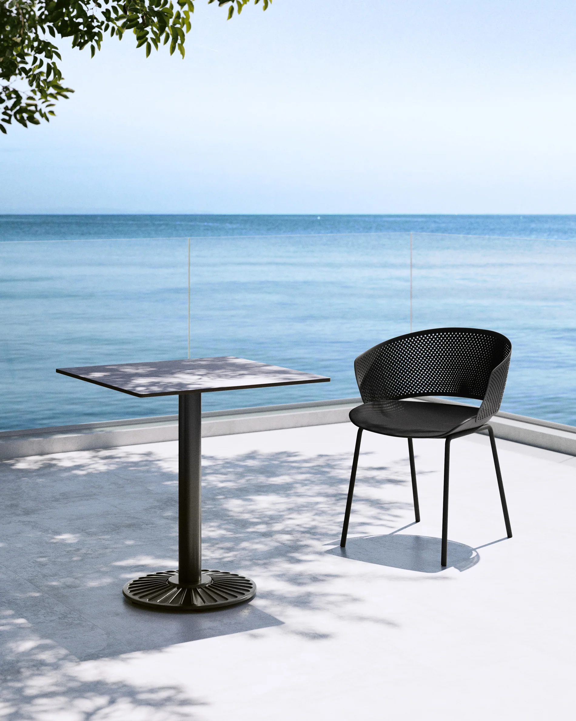 Yeray black garden chair - Image 2