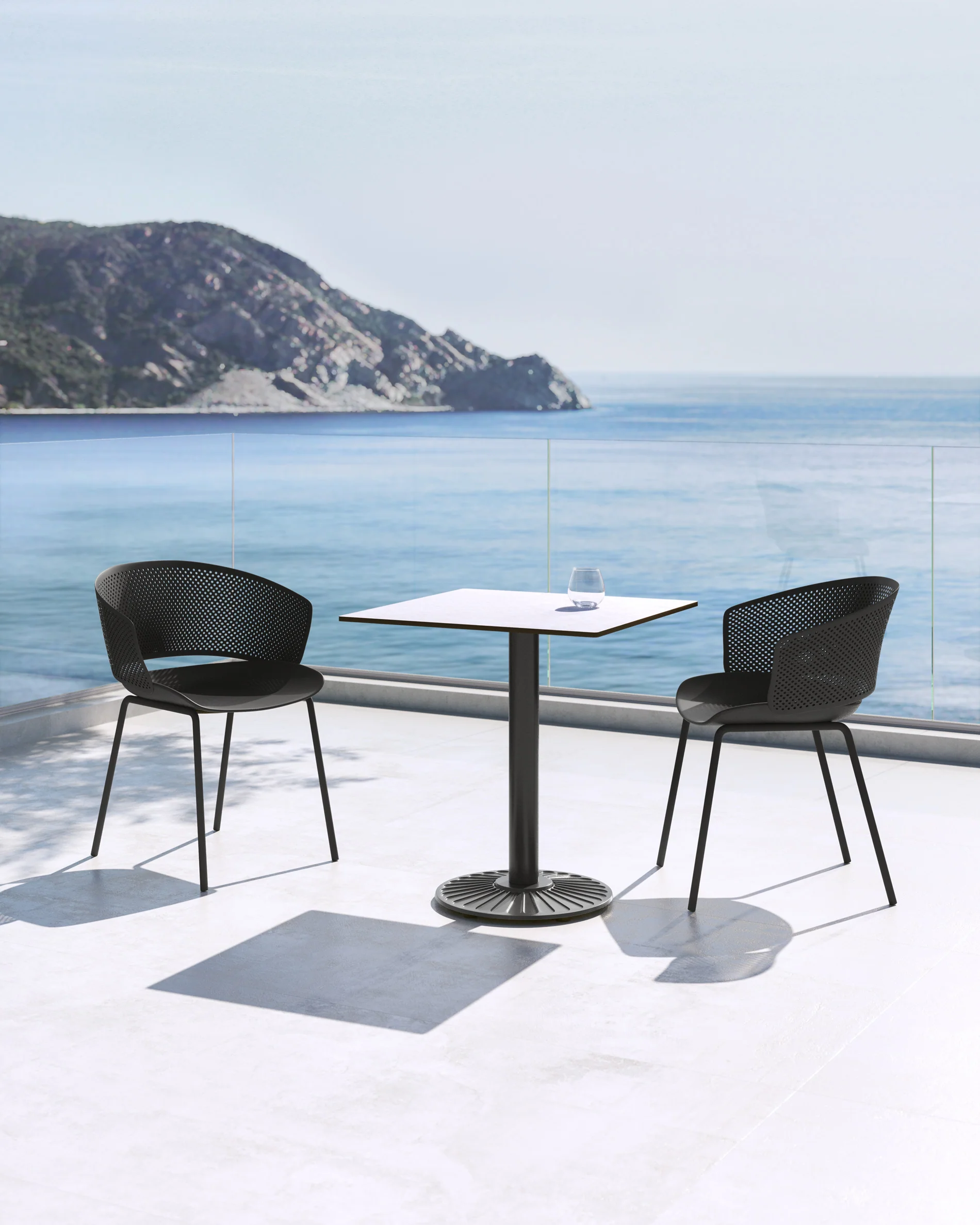 Yeray black garden chair - Image 4
