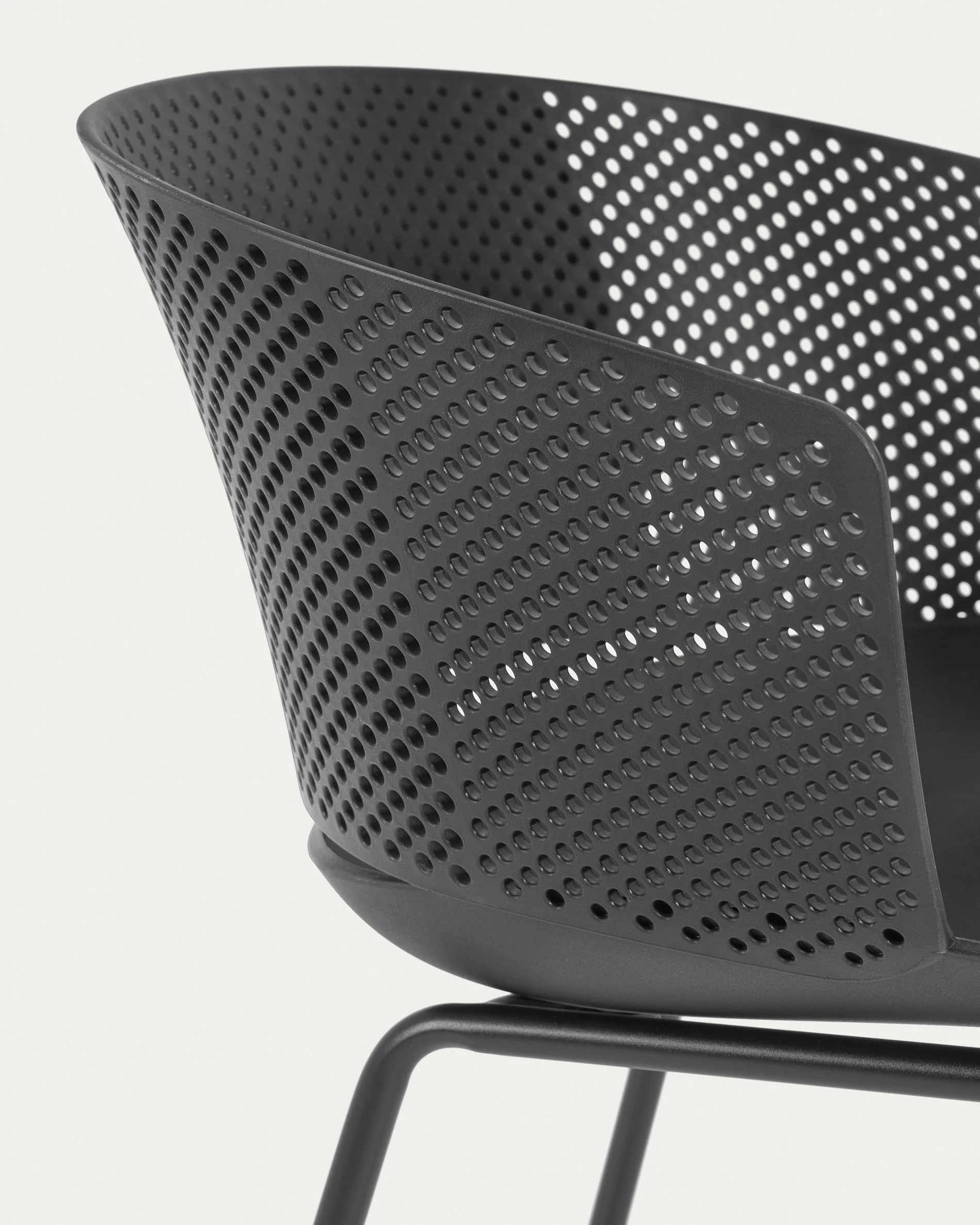 Yeray black garden chair - Image 7
